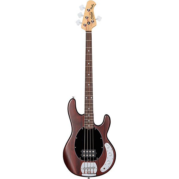 Sterling by Music Man StingRay Ray4 Electric Bass Walnut Stain Black Pickguard
