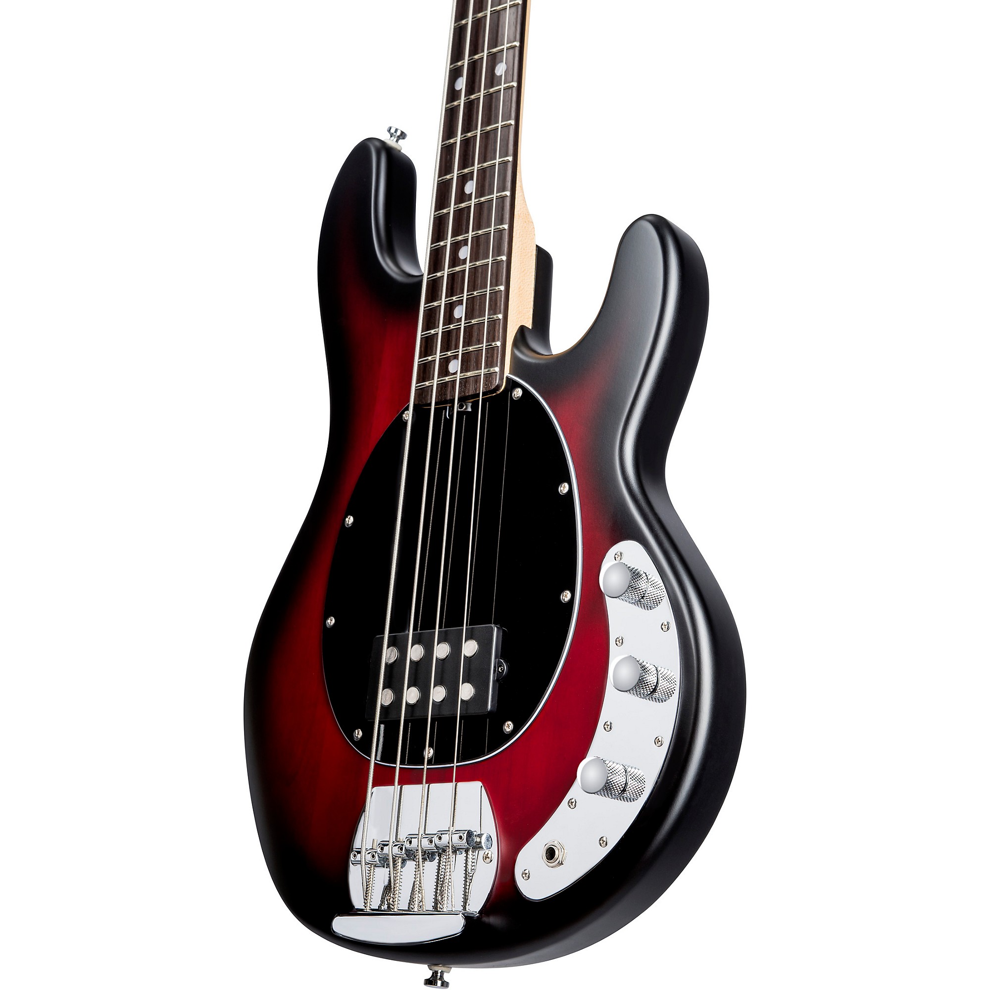 Sterling by Music Man StingRay Ray4 Electric Bass Ruby Red Burst