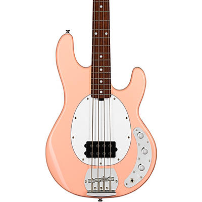 Sterling By Music Man Stingray Ray4 Electric Bass Pueblo Pink White Pickguard for sale