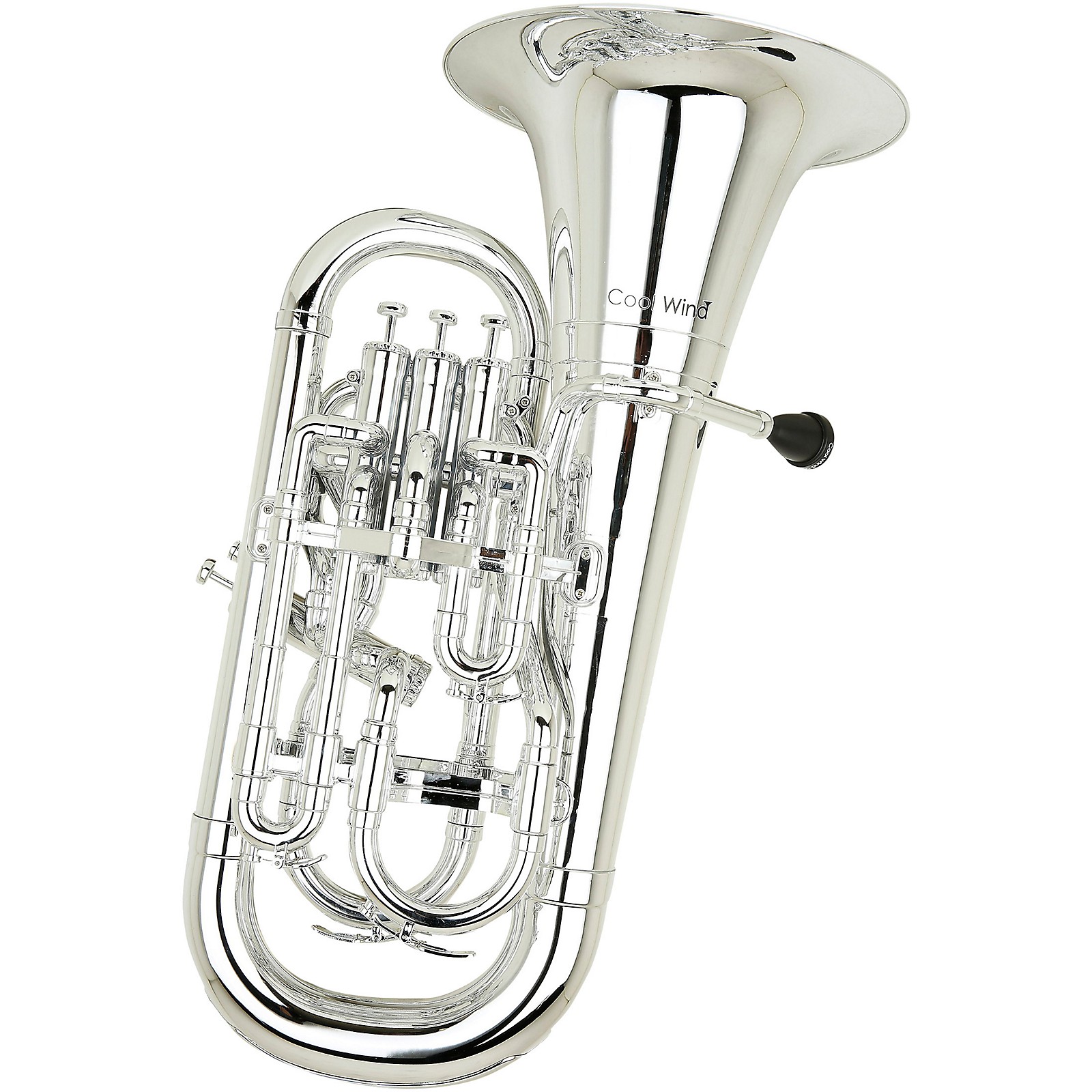 Cool Wind CEU200 Metallic Series 4Valve Plastic Euphonium Silver