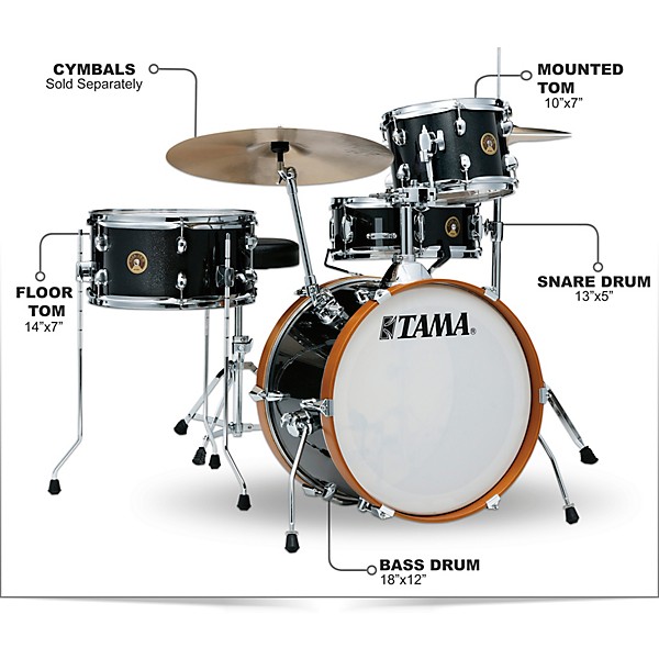 TAMA Club-JAM 4-Piece Shell Pack Charcoal Mist