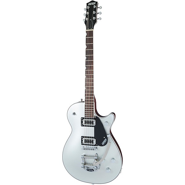 Gretsch Guitars G5230T Electromatic Jet FT Single-Cut With Bigsby Electric Guitar Airline Silver