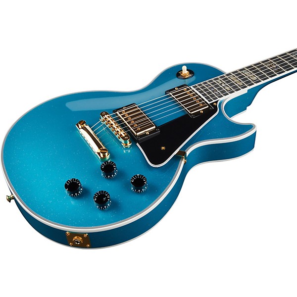 Gibson Custom Limited Run Les Paul Custom Sparkle Electric Guitar Blue Abalone Sparkle