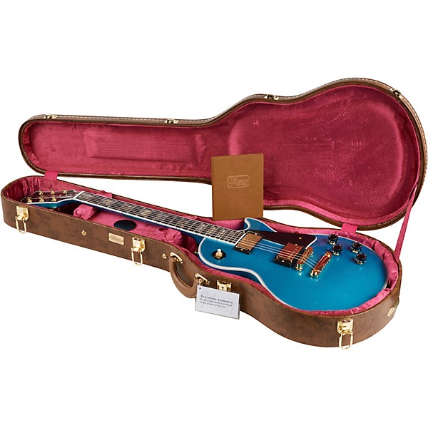 Gibson Custom Limited Run Les Paul Custom Sparkle Electric Guitar Blue Abalone Sparkle