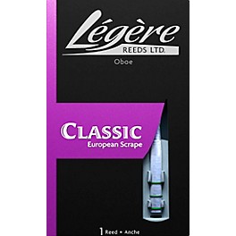 Legere Reeds European Scrape Oboe Reed Medium-Soft Legere Reeds European Scrape Oboe Reed Medium-Soft