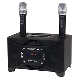 Open Box VocoPro KaraokeeDual All-In-One Karaoke Boom Box With Wireless Mics