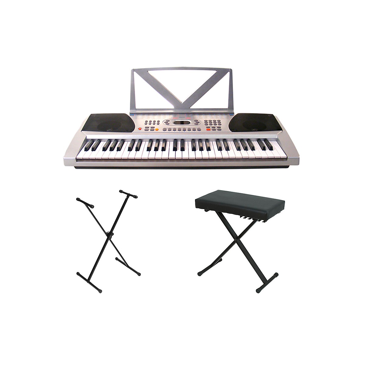 Huntington KB54 Portable Keyboard W Stand And Bench Black