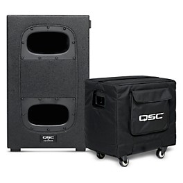 QSC KS112 12" Compact Powered Subwoofer with QSC Padded Cover