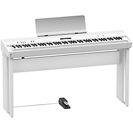 Open Box Roland KSC-90-WH Digital Piano Stand for FP-90-WH Level 1 White