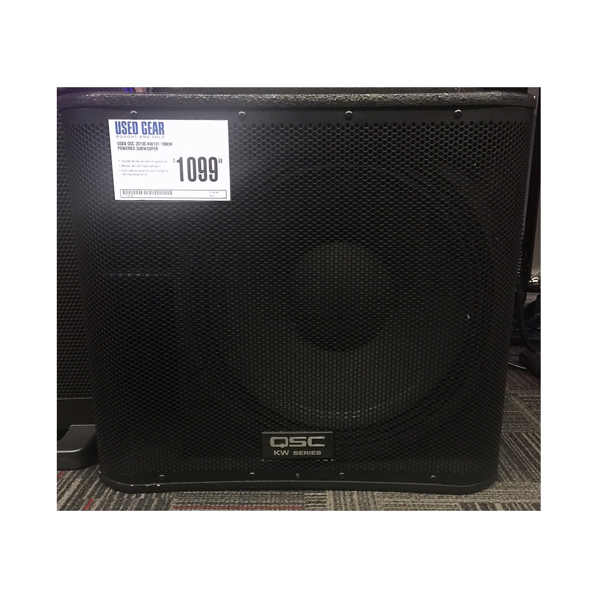 Used QSC KW181 1000W Powered Subwoofer Guitar Center