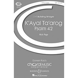 Boosey and Hawkes K'ayal Ta'arog (Psalm 42) (CME Building Bridges) SATB composed by Nick Page