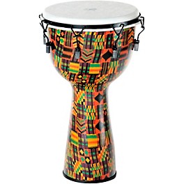 X8 Drums Kente Cloth Key-Tuned Djembe with Synthetic Head 14 x 26 in.