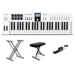 Arturia KeyLab Essential 49 mk3 MIDI Keyboard Controller Essentials Bundle White