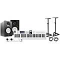 Arturia KeyLab Essential MK3 MIDI Keyboard Controller with Minifuse 2 USB Audio Interface and Yamaha ... White 61 Key Package