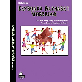 SCHAUM Keyboard Alphabet Workbook Educational Piano Book by Sue Pennington (Level Early Elem)
