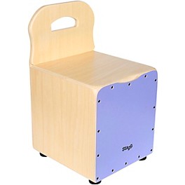 Open Box Stagg Kid's Cajon with Backrest Level 1  Purple
