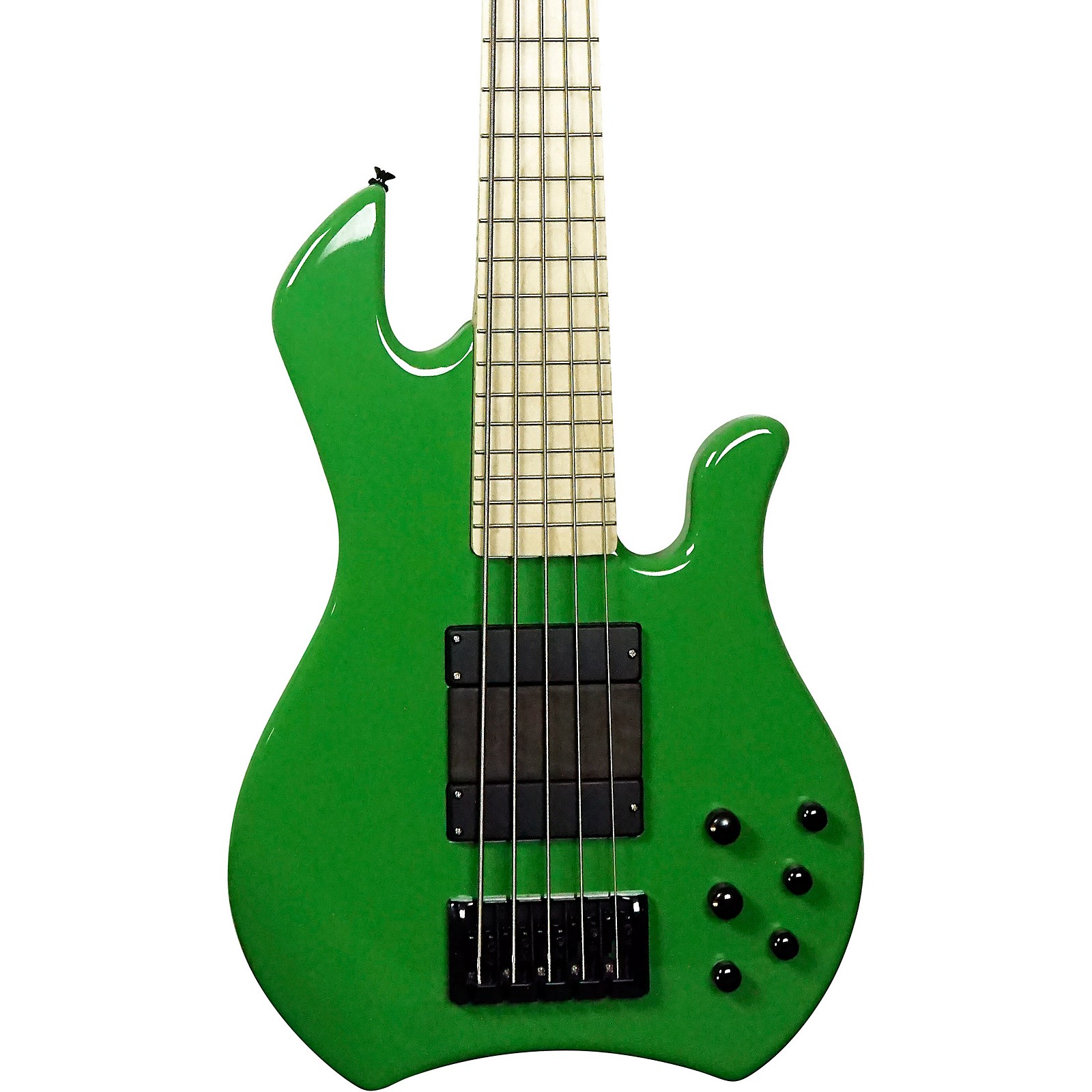 Green bass. 5 Струн бас зелёный.