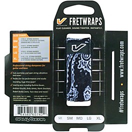 Gruv Gear Bandana FretWraps- Black Bandana Black Small