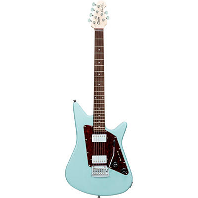 Sterling By Music Man Albert Lee Hh Electric Guitar Daphne Blue Tortoise Pickguard for sale