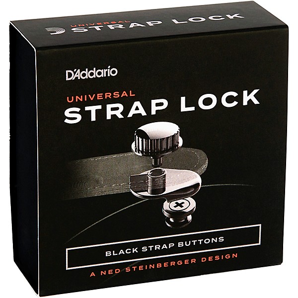 D'Addario Universal Strap Lock System Black