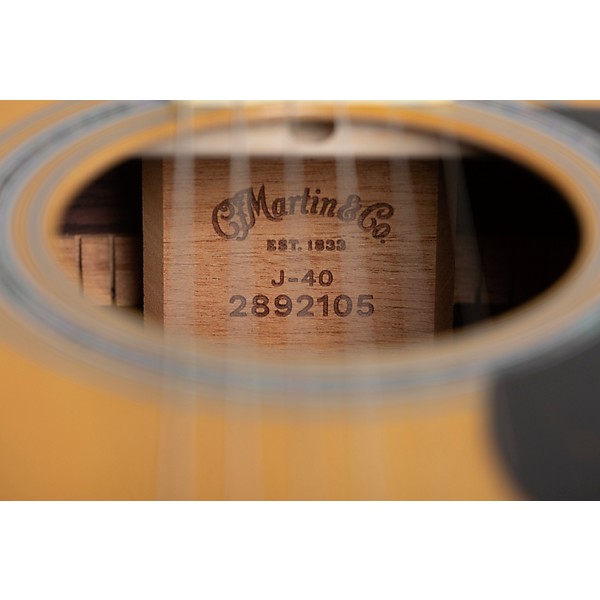 Martin J-40 Standard Jumbo Acoustic Guitar Aged Toner