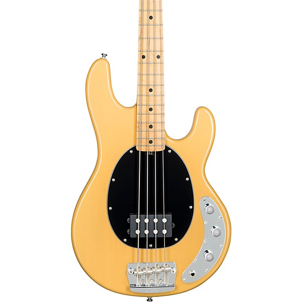 Sterling by Music Man StingRay Classic Ray24 Maple Fingerboard Electric  Bass Butterscotch Black Pickguard