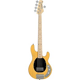 Sterling by Music Man StingRay Classic RAY25 Maple Fingerboard 5-String Electric Bass Guitar Butterscotch