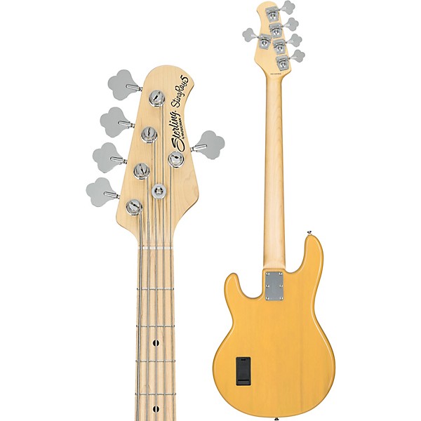 Sterling by Music Man StingRay Classic RAY25 Maple Fingerboard 5-String Electric Bass Guitar Butterscotch