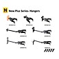 Hercules GSP38WB PLUS Auto Grip System (AGS) Guitar Wall Hanger Short Arm, Wooden Base