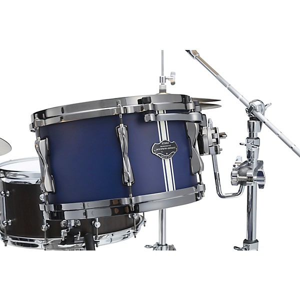 Open Box TAMA Superstar Hyper-Drive Duo 5-Piece Shell Pack Level 1 Satin Blue Vertical Stripe