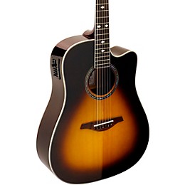 Open Box Hohner A+ AS355CE Solid Top Cutaway Dreadnought Acoustic-Electric Guitar With Gig Bag Level 2 Tobacco Sunburst 190839322036