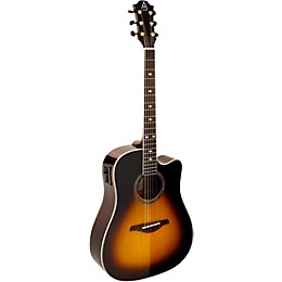 Open Box Hohner A+ AS355CE Solid Top Cutaway Dreadnought Acoustic-Electric Guitar With Gig Bag Level 2 Tobacco Sunburst 190839322036