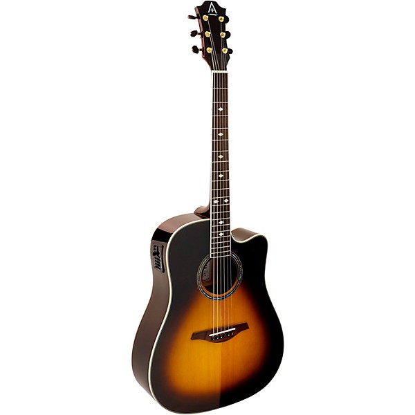 Open Box Hohner A+ AS355CE Solid Top Cutaway Dreadnought Acoustic-Electric Guitar With Gig Bag Level 2 Tobacco Sunburst 19...