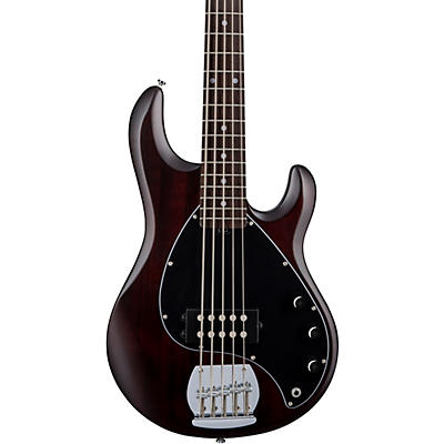 Sterling By Music Man Stingray Ray5 5-String Electric Bass Guitar Satin Walnut for sale