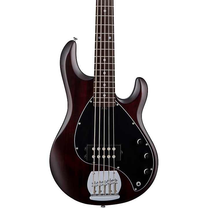 Sterling by Music Man StingRay RAY5 5-String Electric Bass Guitar Satin  Walnut | Guitar Center