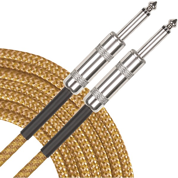 Musician's Gear Standard Instrument Cable Gold Tweed - 20 ft. - 3 Pack