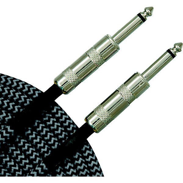 Musician's Gear Standard Instrument Cable Black and Silver Tweed - 20 ft. - 3 Pack