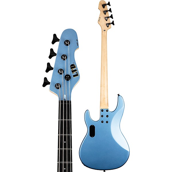 ESP LTD AP-4 Electric Bass Pelham Blue Black Pickguard