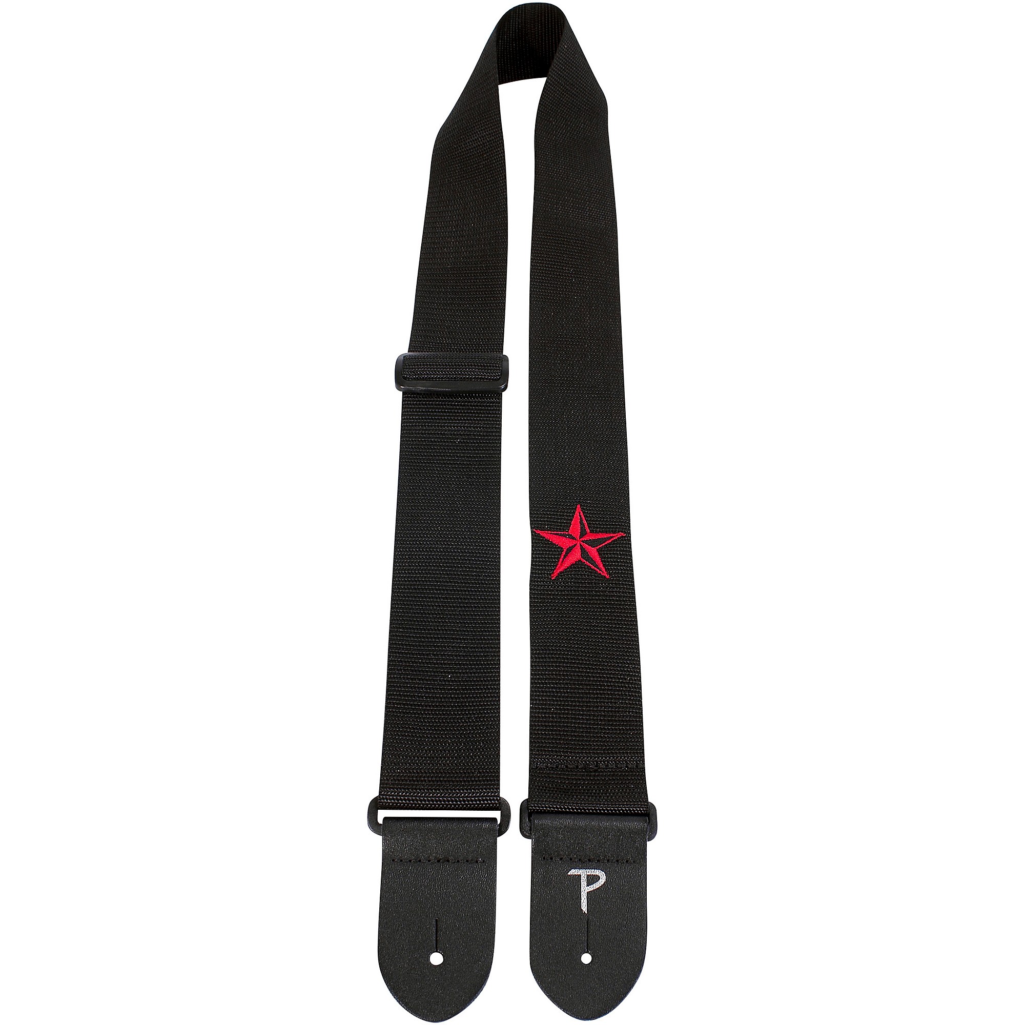 black nylon guitar strap