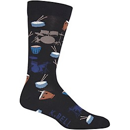 K. Bell Men's Drums Crew Socks