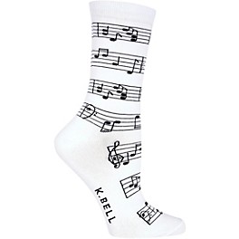 K. Bell Women's Making Music Crew Socks