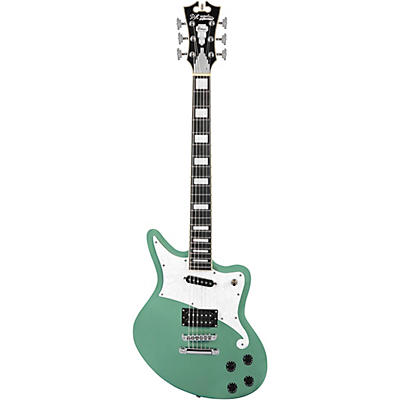 D'angelico Premier Series Bedford Electric Guitar With Stopbar Tailpiece Army Green for sale