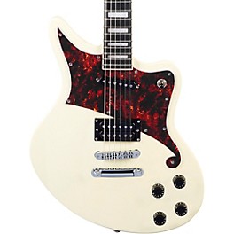 D'Angelico Premier Series Bedford E... D'Angelico Premier Series Bedford Electric Guitar with Stopbar Tailpiece Antique White