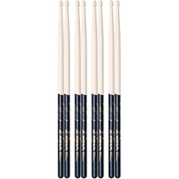 Zildjian Black DIP Drum Sticks - Buy 3, Get 1 Free 5A Wood