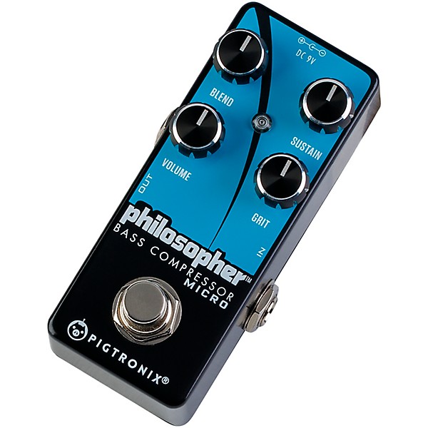 Pigtronix Philosopher Bass Compressor Micro Effects Pedal | Guitar