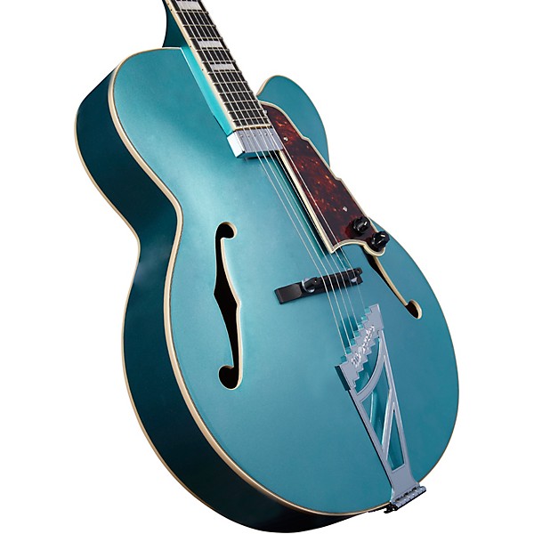 Open Box D'Angelico Premier Series EXL-1 Hollowbody Electric Guitar with Stairstep Tailpiece Level 2 Ocean Turquoise 19788...
