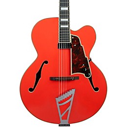 D'Angelico Premier Series EXL-1 Hollowbody Electric Guitar With Stairstep Tailpiece Fiesta Red
