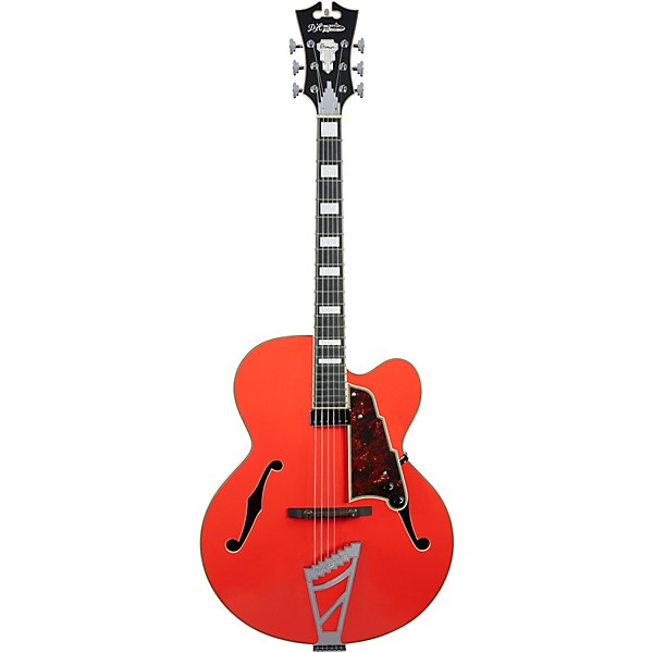 D'Angelico Premier Series EXL-1 Hollowbody Electric Guitar With Stairstep Tailpiece Fiesta Red
