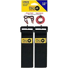 Wrap-It Storage Straps Super Stretch 12" 4-Pack