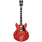 D'Angelico Premier DC Semi-Hollow Electric Guitar With Stairstep Tailpiece Fiesta Red
